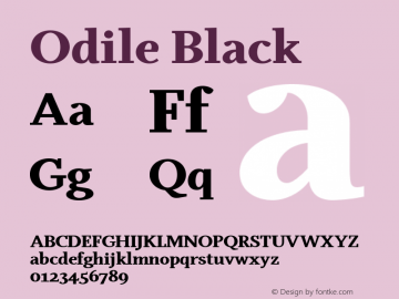 Odile Black Version 2.000图片样张