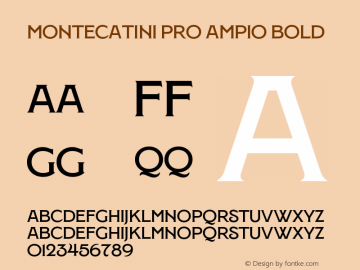Montecatini Pro Ampio Bold Version 1.020图片样张