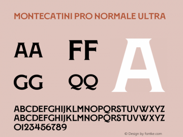 Montecatini Pro Normale Ultra Version 1.020图片样张
