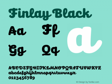 Finlay Black Version 1.053;hotconv 1.0.117;makeotfexe 2.5.65602 DEVELOPMENT图片样张