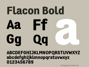 Flacon Bold Version 1.00图片样张