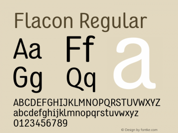 Flacon Regular Version 1.00图片样张