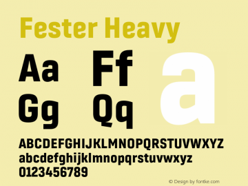 Fester Heavy Version 1.000;FEAKit 1.0图片样张