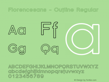 Florencesans-Outline Version 001.000图片样张