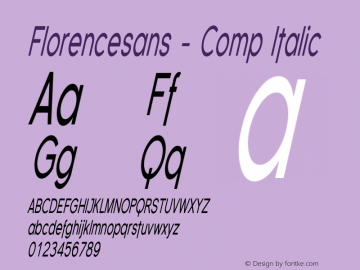 Florencesans-Comp-Italic Version 001.000图片样张