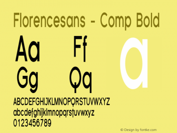 Florencesans-Comp-Bold Version 001.000图片样张