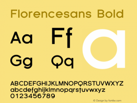 Florencesans-Bold Version 001.000图片样张