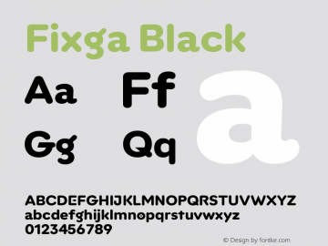 Fixga Black Version 1.100;hotconv 1.0.109;makeotfexe 2.5.65596图片样张