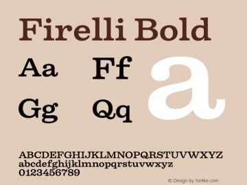 Firelli Bold Version 1.006图片样张