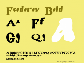 Feodorov Bold Version 001.03图片样张