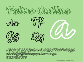 Feltro-Outline Version 1.000;PS 001.000;hotconv 1.0.88;makeotf.lib2.5.64775图片样张