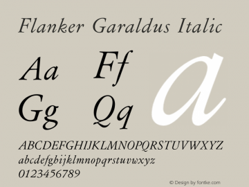 Flanker Garaldus Italic 1.012 2012图片样张