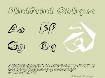 FlintPrint-Oblique Version 001.000图片样张