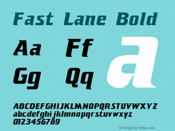 FastLane-Bold Version 001.000图片样张
