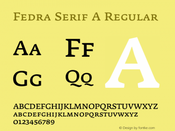 FedraSerifA-SC 001.001图片样张