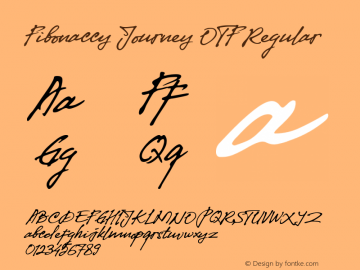 Fibonaccy Journey OTF Version 1.00;October 24, 2020;FontCreator 12.0.0.2545 64-bit图片样张