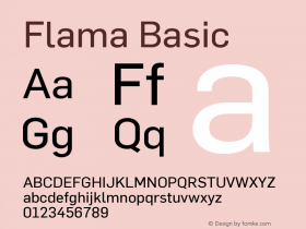 Flama-Basic Version 2.000图片样张