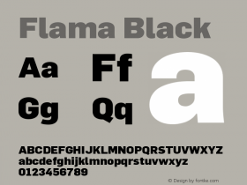 Flama-Black Version 2.000图片样张