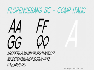 Florencesans SC - Comp Italic 001.000图片样张