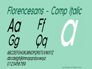 Florencesans - Comp Italic 001.000图片样张