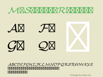 MnSymbol Regular Version 1.001;PS 1.001;hotconv 1.0.49;makeotf.lib2.0.14853图片样张