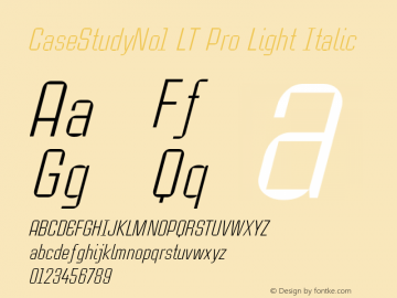 CaseStudyNo1LTPro-LightIta Version 1.000;PS 001.000;hotconv 1.0.38图片样张