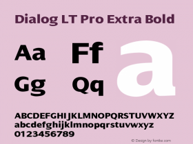 DialogLTPro-ExtraBold Version 1.00图片样张