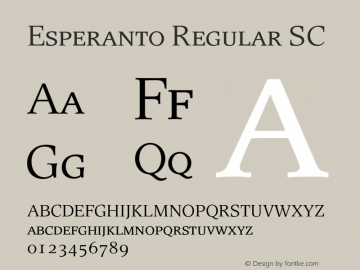 Esperanto SC Version 1.00图片样张