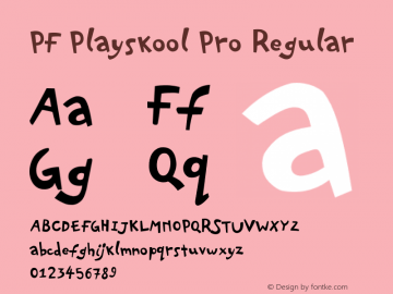 PF Playskool Pro Regular Version 2.000 2006 initial release图片样张