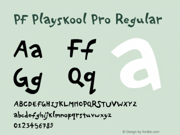 PF Playskool Pro Regular Version 2.000 2006 initial release图片样张