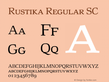 Rustika SC Version 1.00图片样张