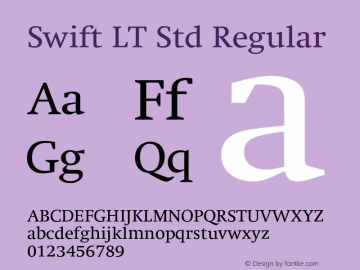 SwiftLTStd-Regular Version 1.01;PS 001.000;hotconv 1.0.38图片样张