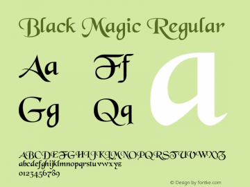 Black Magic Regular Unknown图片样张