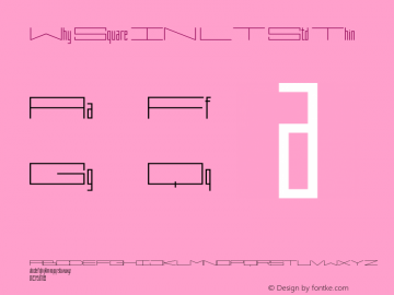 WhySquareINLTStd-Thin Version 1.200;PS 001.002;hotconv 1.0.38图片样张