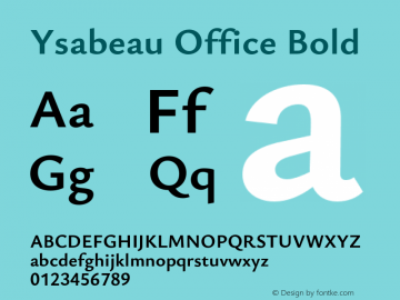Ysabeau Office Bold Version 2.000;Glyphs 3.2 (3176)图片样张
