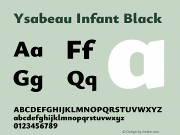 Ysabeau Infant Black Version 2.000图片样张