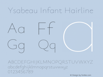 Ysabeau Infant Hairline Version 2.000图片样张