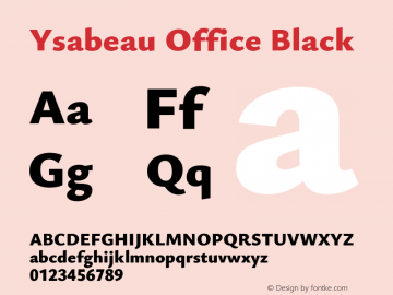 Ysabeau Office Black Version 2.000图片样张