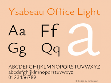 Ysabeau Office Light Version 2.000图片样张