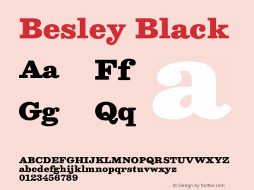 Besley Black Version 4.000; ttfautohint (v1.8.4.7-5d5b)图片样张