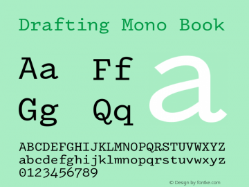 Drafting Mono Book Version 1.100图片样张