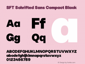 SFT Schrifted Sans Compact Black Version 1.1图片样张