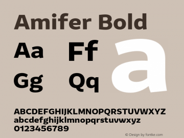 Amifer Bold Version 2.000图片样张