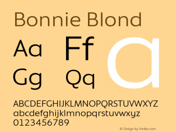 Bonnie Blond Version 1.301图片样张