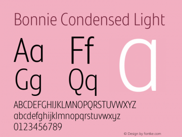 Bonnie Condensed Light Version 1.300图片样张