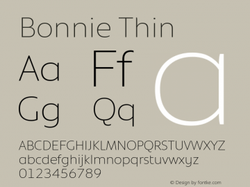 Bonnie Thin Version 1.301图片样张