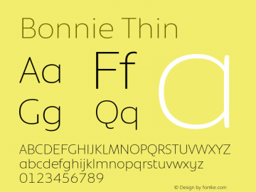 Bonnie Thin Version 1.400图片样张