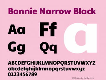 Bonnie Narrow Black Version 1.400图片样张