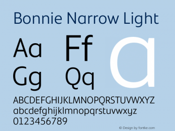Bonnie Narrow Light Version 1.400图片样张