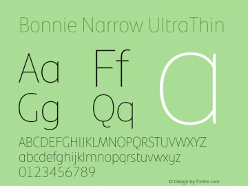 Bonnie Narrow UltraThin Version 1.400图片样张